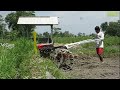 The Most Extreme Way Moving 2 Wheel Tractor to Another Field Side