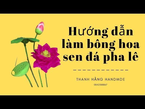 Hoa pha lê | Cách làm hoa sen đá pha lê |Thanh Hằng HandMade