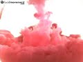 High-speed Pink Cloud of corn starch in water.