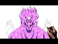 How To Draw Perfect Susanoo (Sasuke) | Step By Step | Naruto