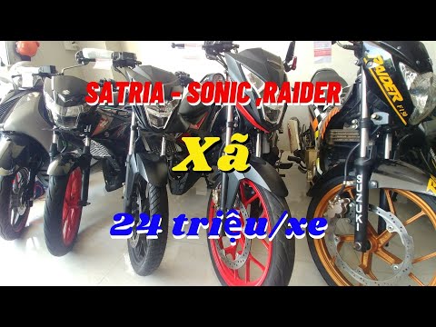 XE MÁY CŨ Giá Rẻ : Báo Giá Nhanh Xe Raider , Satria , Sonic 13/4/2021
