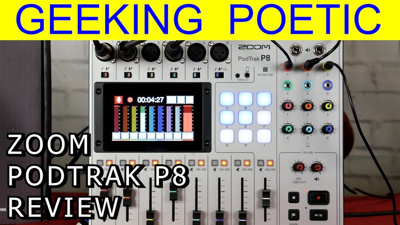 The ZOOM PODTRAK P8 Podcast Studio REVIEW!