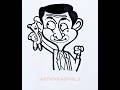 How to draw Mr.Bean #viral #shorts #tutorial #asmr  #shortsfeed #sketch #cartoon #art #ytviral #easy