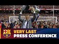 Luis Enrique's final appearance in the press room as Barça coach