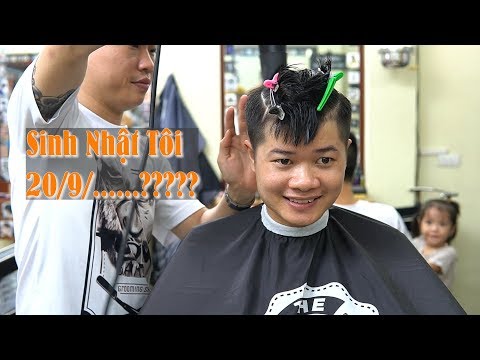 Sinh nhật TƯỜNG BARBER xuống tóc kiểu Mohican ngắn gọn