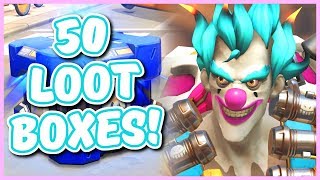 Overwatch - OPENING 50 STORM RISING LOOT BOXES