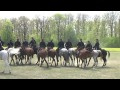 A soproni huszárok lovas alaki bemutatója