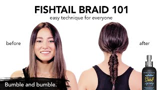 How to fishtail braid your own hair | Bumble and bumble.
