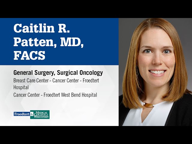 Watch Dr. Caitlin Patten, surgeon and surgical oncologist on YouTube.