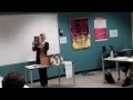 AG Toastmaster Kim Hren Evaluates Mary Anne Burrow's speech