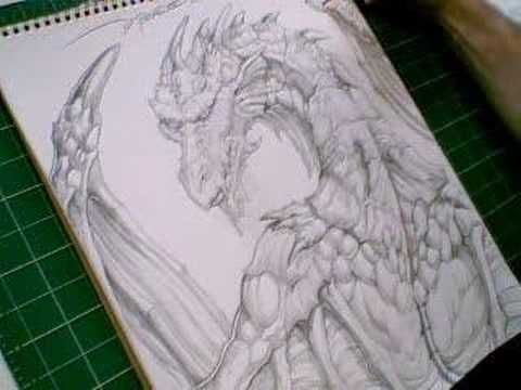 Tags: fantasy art Ed Beard Jr shading drawing techniques dragon