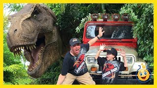 Jurassic Park T-Rex & Giant Life Size Dinosaurs! Islands of Adventure Universal Studios Family Video Jurassic Park T-Rex & Giant Life Size Dinosaurs! Islands of Adventure Universal Studios Family Video
