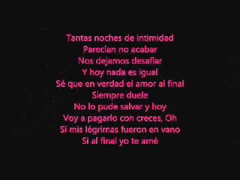 COMO YO NADIE TE A AMADO LETRA como yo nadie te a amado letra: