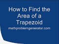 How to Find the Area of a Trapezoid
