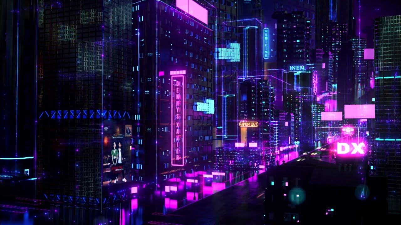 Неоновые обои 4к