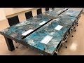 14ft Custom Made Conference Table | Metallic Epoxy