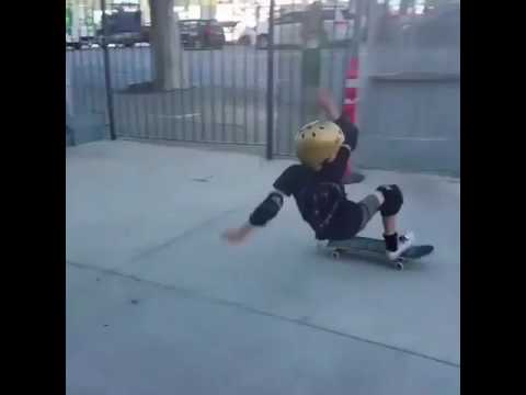 8 year young @kristion_sk8 slaying Hollywood High | Shralpin Skateboarding