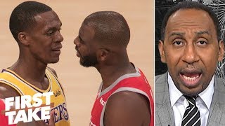 Rajon Rondo ?tried to get away with? spitting at Chris Paul during fight - Stephen A. | First Take