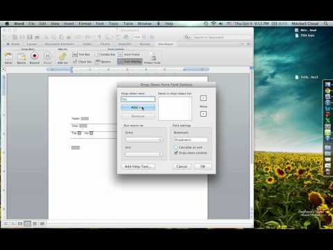 Microsoft Word Form Fields Calculations Involving