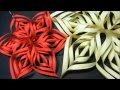 Tutorial: Copo de nieve de papel. Paper snowflakes.