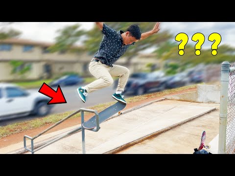 My Tail Goes THROUGH the Rail (TRY THIS TRICK!)