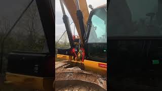 Real Work With Excarvator At Site 44