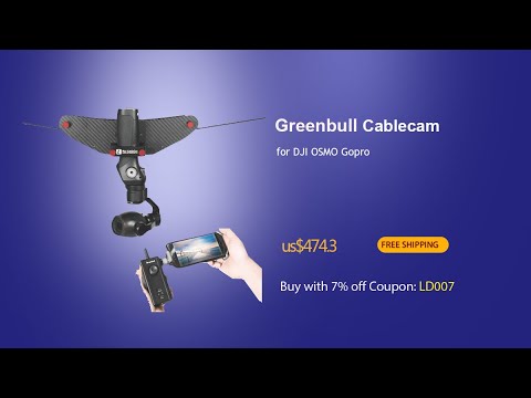 Greenbull Mini Cablecam Dolly Little Flycat for DJI OSMO Gopro and Small Gimbal --Linkdelight.com Greenbull Mini Cablecam Dolly Little Flycat for DJI OSMO Gopro and Small Gimbal --Linkdelight.com #1