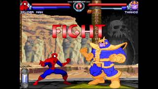 Dc Vs. Marvel Mugen 1.1 V3 Spider-Man Vs Thanos