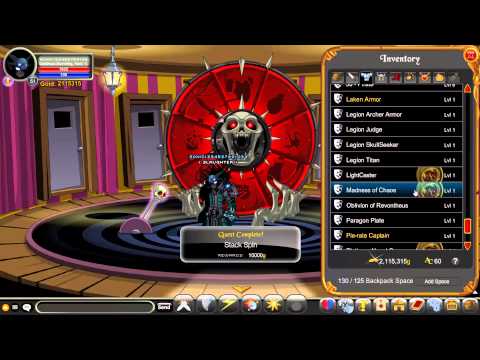 Watch AQWorlds - Wheel of Doom! 40 Spins! (Got Doom Souleater Armour!)