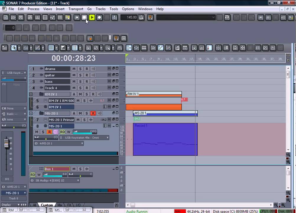 9 Создание музыки в Sonar с помощью VST-инструментов(часть2) - YouTube