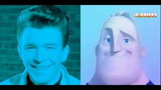 All Preview 2 Mr Incredible And Rick Astley Becoming Uncanny All Stars Deepfake Part1 Combo