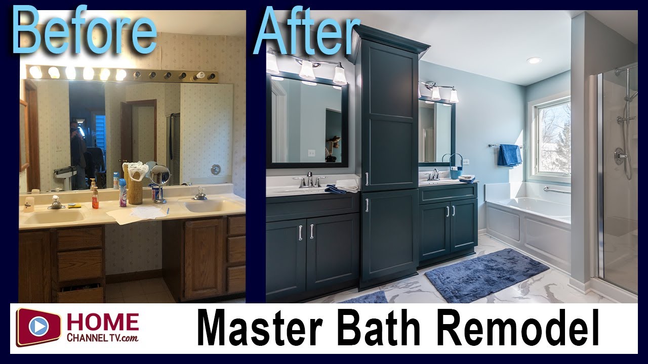 Before & After Master Bath Remodel from KLM Kitchens Baths Floors