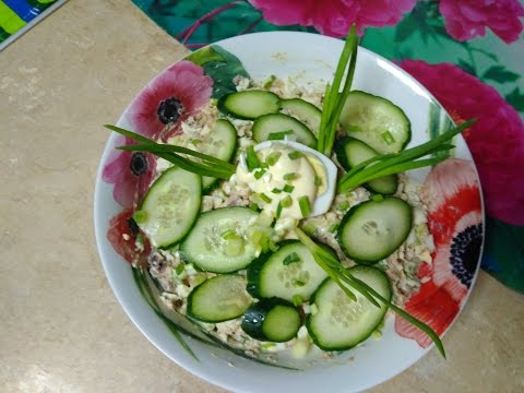 Салат с рыбными консервами и картошкой рецепт с