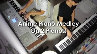 Anime Piano Medley on 2 Pianos! ft.KeyReimu