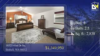 Home for Sale in Bothell, WA in Northshore School District with 4+ Bedrooms and 2.5 Baths