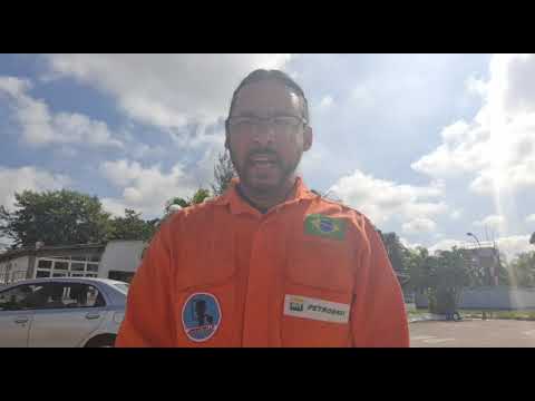 Diretor de comunicao do Sindipetro-LP, Marcelo Lima, manda recado