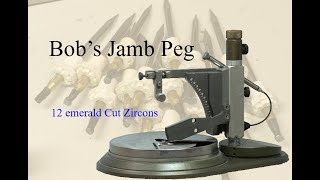 Bob's Jamb Peg - Emerald cut zircons
