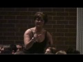 Sarah Panzau speaks to seniors at Manheim Township High School