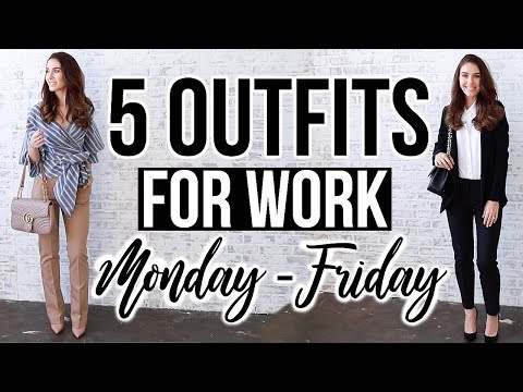 5 STYLISH OUTFIT IDEAS FOR WORK (Monday - Friday) - YouTube