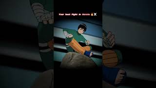 Best Fight In Chunin Exam Everrock Lee Vs Gara Deadly Man