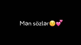 Sən Musiqi Ol Mən Sözlər Qara Yazılı Videolar