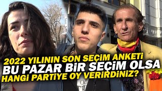 2022 Yilinin Son Seçim Anketi̇ Sokak Röportajları Konya Anket