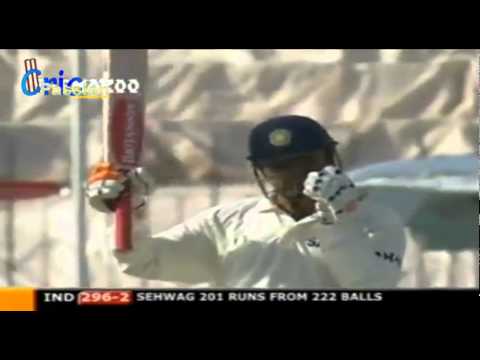 V Sehwag 309 Pakistan v India 1st Test Multan 2004