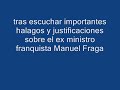 Un oyente de Radio Nacional habla sobre Manuel Fraga
