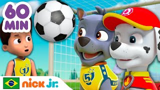 Patrulha Canina | 1 HORA de futebol e das aventuras esportivas! | Nick Jr. em Português