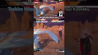 Toshiro Hitsua Vs Shunsui Kyurako Bleach Rebirth Of Souls