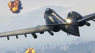 An Intense Air Battle Leads To A Fatal Ending - GTA Online