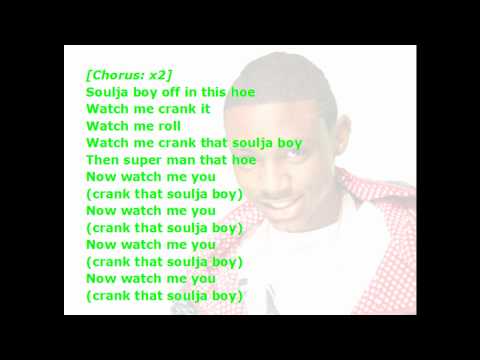 Soulja Boy - Crank That (Lyrics)