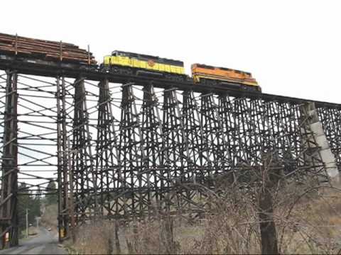 Wooden Railroad Trestle Bridges