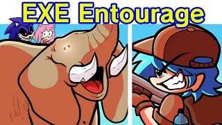 Friday Night Funkin' Executable Entourage: Rebooted | Elephant Sonic Tails Amy & Sonic.exe (Fnf Mod)